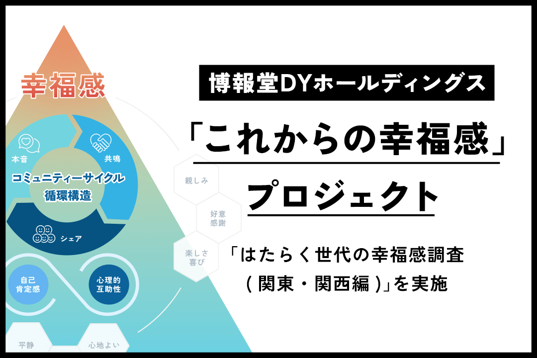 博報堂DYホールディングス 「これからの幸福感」プロジェクト「はたらく世代の幸福感調査（関東・関西編）」を実施